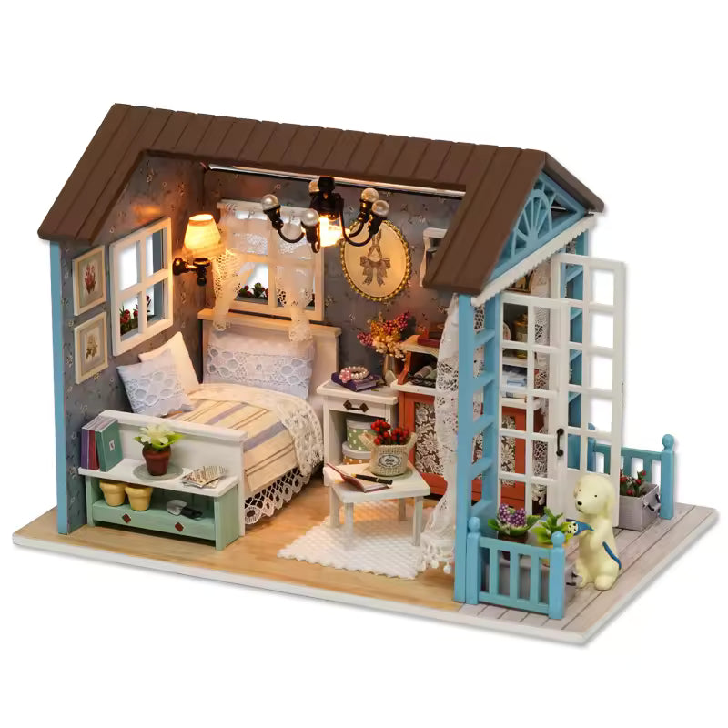 Handmade Wood Assembled House Factory Wholesale Creative Gift for Ages 14+